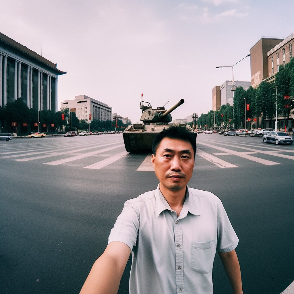 New: this is crazy. The top Google image search result for "tank man" right now is an AI-generated "selfie" of the man. Shows that as AI content becomes more and more widespread, the platforms we use to surface content don’t have a good way to identify it 404media.co/first-google-s…