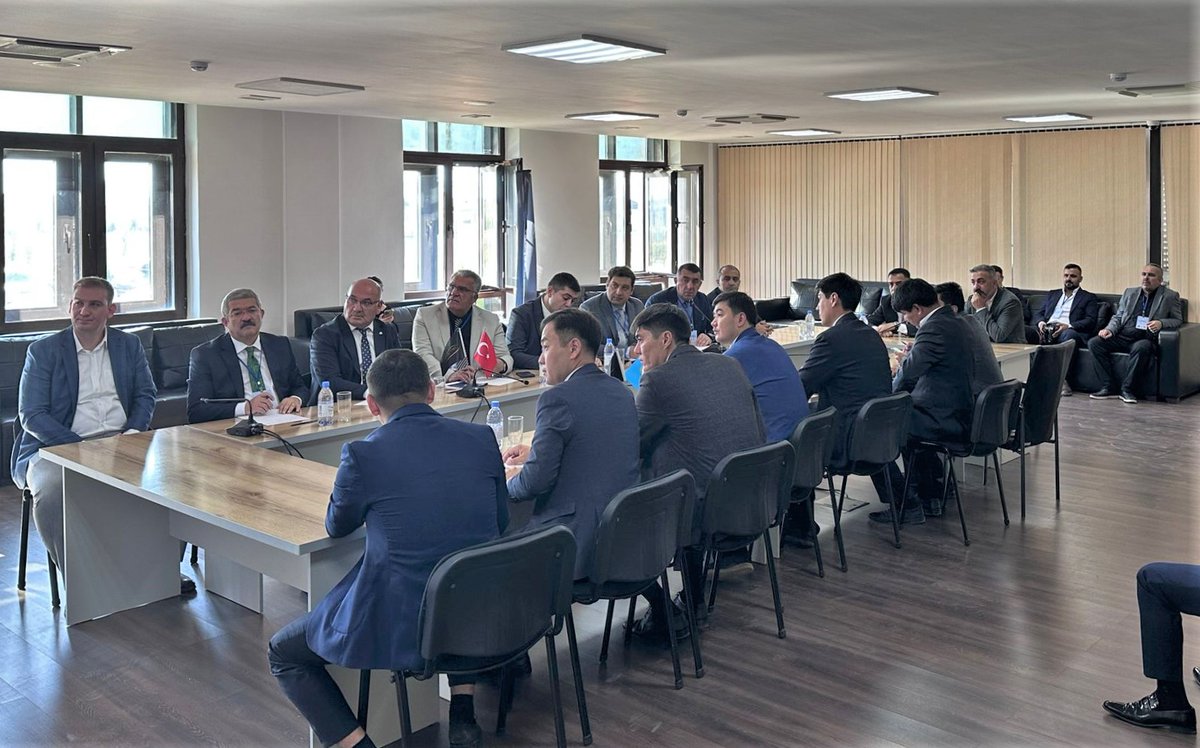 "Kazakistan İşletme Geliştirme Programı" kapsamında Türkistan'da bulunan heyetimiz; "Sanayi Bölgesi ve Özel Ekonomi Bölgesi Yönetim Kurulu Toplantısı"na katıldı.

<a href="/NecdetTakva/">Necdet Takva</a> <a href="/Turan_Avci/">TURAN AVCİ</a> <a href="/VeyselParin/">Veysel parin</a> <a href="/burak_gultepe/">Burak GÜLTEPE</a> <a href="/MehmetFaruk_Van/">Mehmet Faruk Altınal</a> <a href="/sefatekin/">sefa tekin</a>