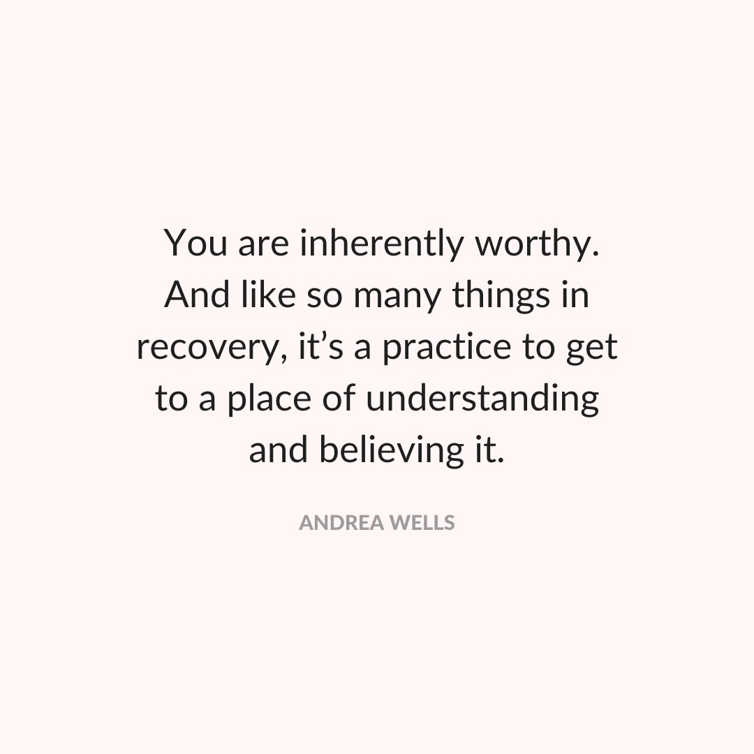 Recovery is a journey of healing and rediscovering our worthiness. 🌻

It takes time and effort to unravel the tangled beliefs that hold us back from embracing our inherent worth. 

Practice with us and listen to this full Fear Less episode on Apple or Spotify when you follow and