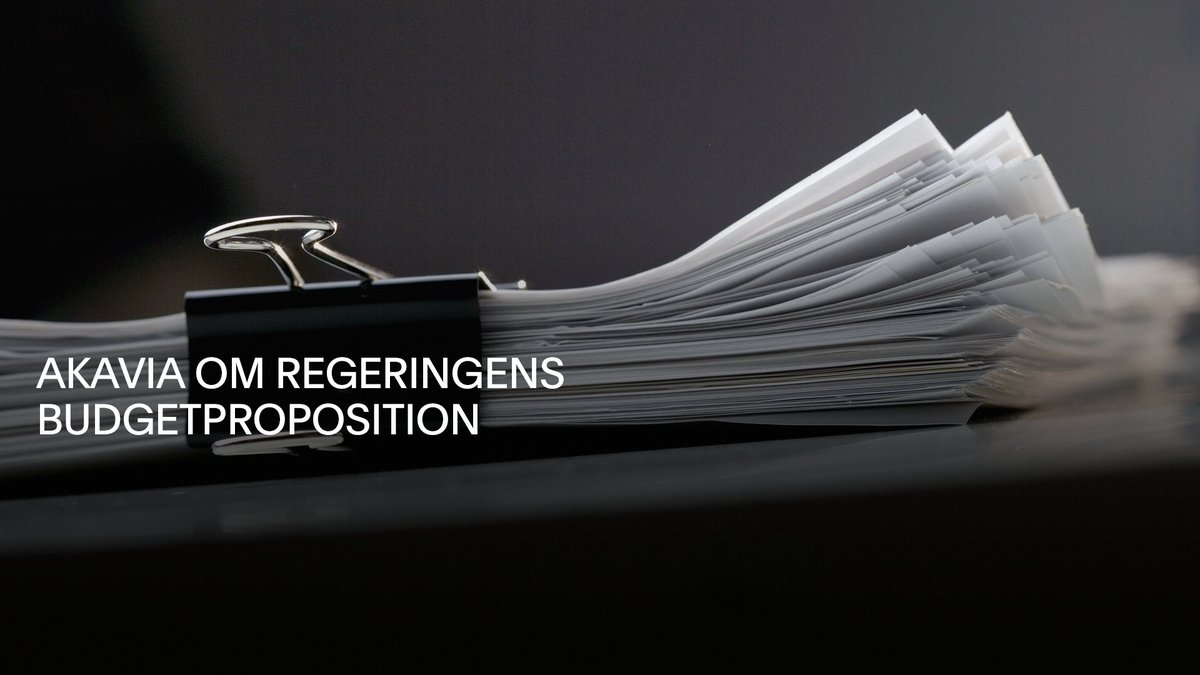 Idag lämnades budgetpropositionen för 2024 och många delar påverkar. Akavia kommenterar hur budgeten direkt eller indirekt påverkar förbundets medlemmar.

akavia.se/om-akavia/det-…