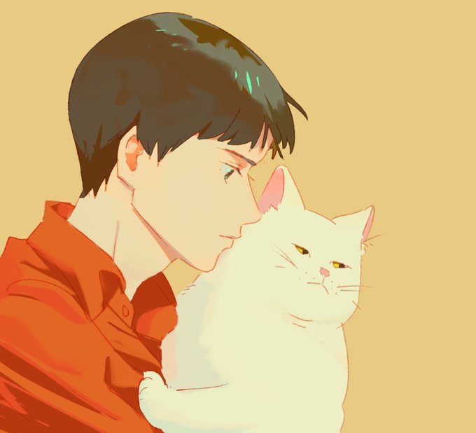 「男の子 白い猫」のTwitter画像/イラスト(新着)｜2ページ目
