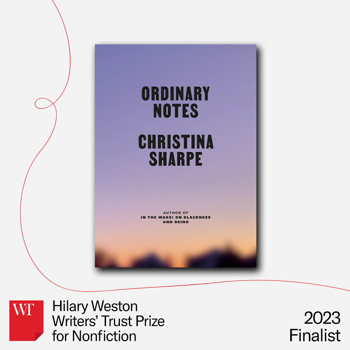 writerstrust's tweet photo. “To read Ordinary Notes is to turn toward a voice and listen as if our lives depend on it — and risk being changed in the process,” said jurors #EveJoseph, #MichellePorter, &amp; @dmwerb. More on 2023 #WestonPrize finalist Christina Sharpe @hystericalblkns at https://t.co/g22TXFLwj2 https://t.co/ISi6QFbM9R
