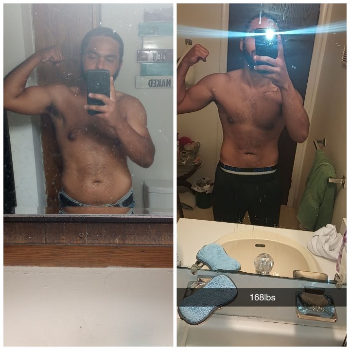 trell1770's tweet photo. From 205lbs to 168lbs almost where I needa be https://t.co/fcxuSnWZhK