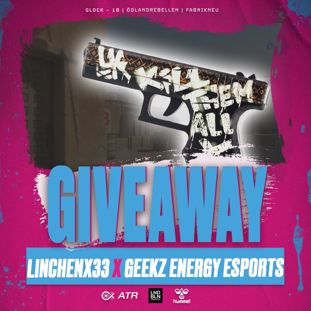 ᵂᴱᴿᴮᵁᴺᴳ
Wir haben hier ein kleines Giveaway für euch. 💜

StatTrak™️ Glock-18 | Wasteland Rebel 🔥

➡️ Follow <a href="/Linchenx33/">Linchen</a> @geekzesports 
👫 Tag two friends 
🔁 Retweet the Tweet 

Endet am 27.09.2023 🤗

Viel Glück! 🍀

#Giveaway #CSGOGiveaway