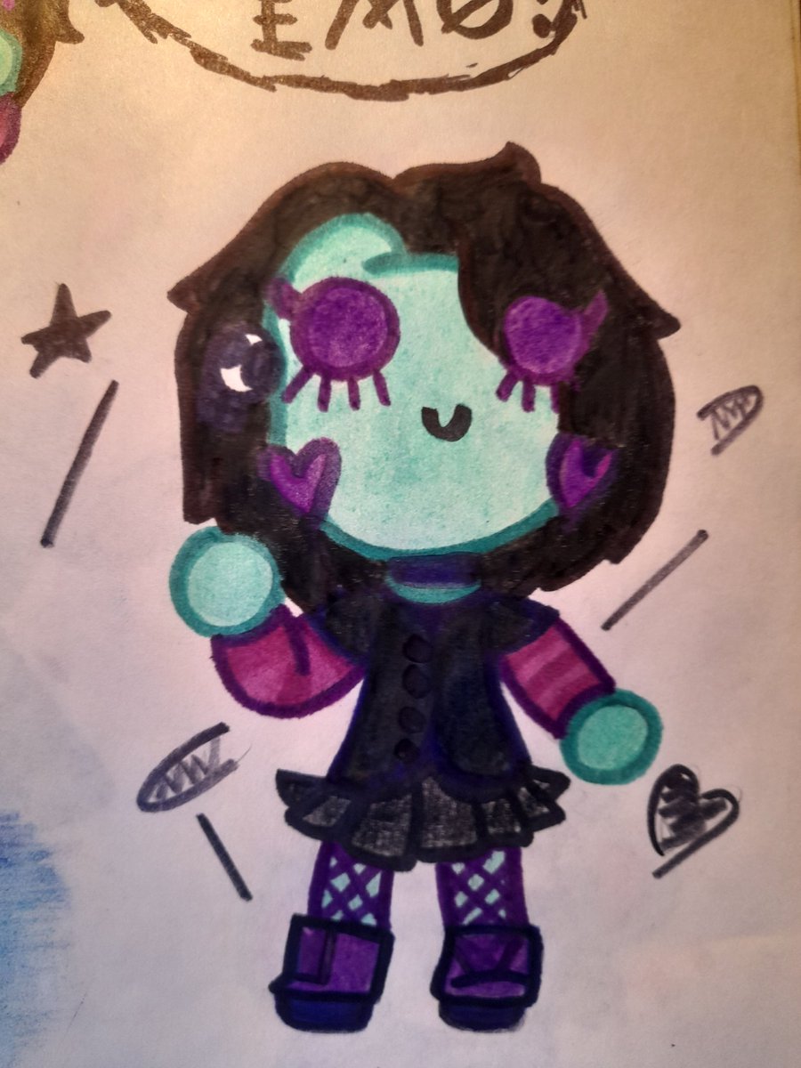Cumbianito_'s tweet photo. Frogis la Rana Emo🖤🐸
Uno de los dibujos que pude hacer en mi sketchbook
#cumbianito #myart #art #arte #artartart #artist #draw #drawing #illustration #ilustración #color #dibujo #midibujo #oc #ñ #random #emoart #emo #rana #frogdrawing #frogdraw
#frog #frogs https://t.co/qEvzNzMSsi