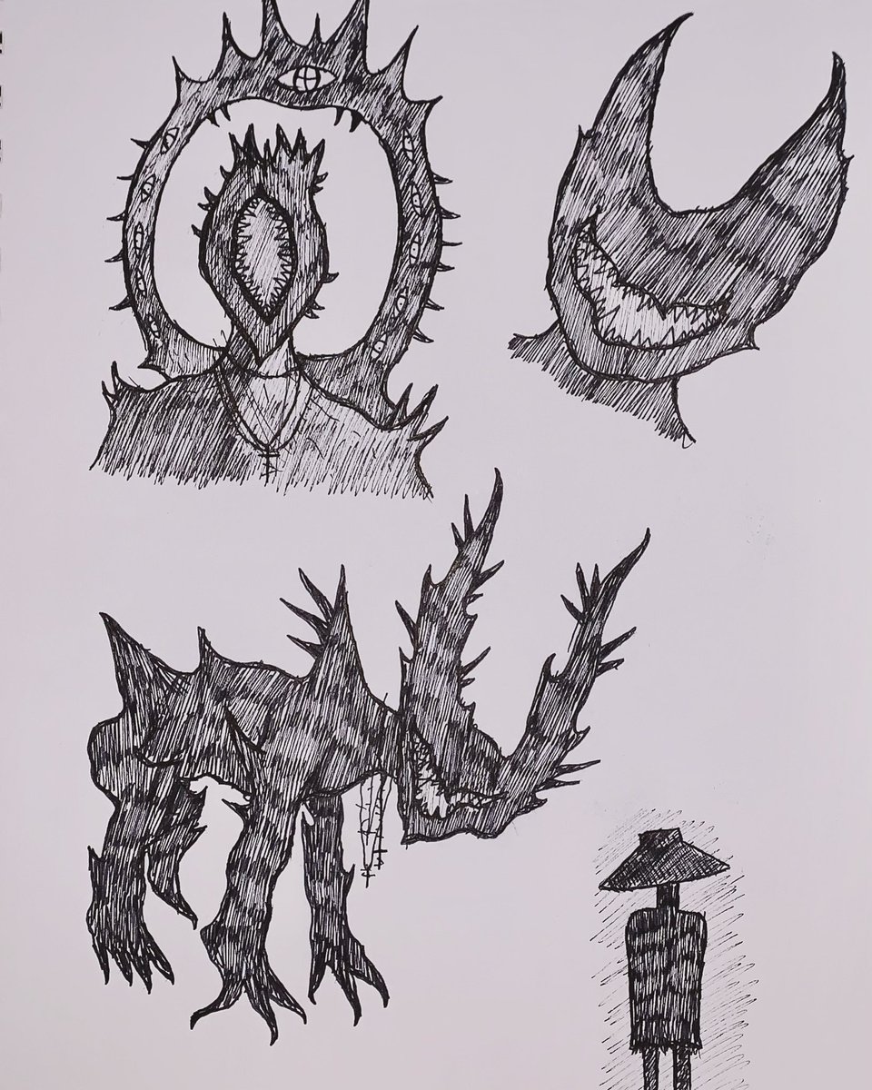 nickdahobo's tweet photo. Just some sketches and what not…
#sketch #sketches #monsterdesign #creaturedesign #demon #vampires https://t.co/UEetOaTO86