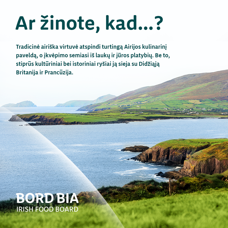 IrishEmbVilnius's tweet photo. Over the next few weeks, thanks to the Irish Food Board - Bord Bia, you will learn the secrets of Irish cuisine. 🇮🇪 🥘

Stay tuned!

#bordbia #ireland #Irishcuisine #irishfood #food #butter #irishpudding #potato #salmon #seafood #fish #dairy #meat #sodabread https://t.co/NJi9tg5ne6
