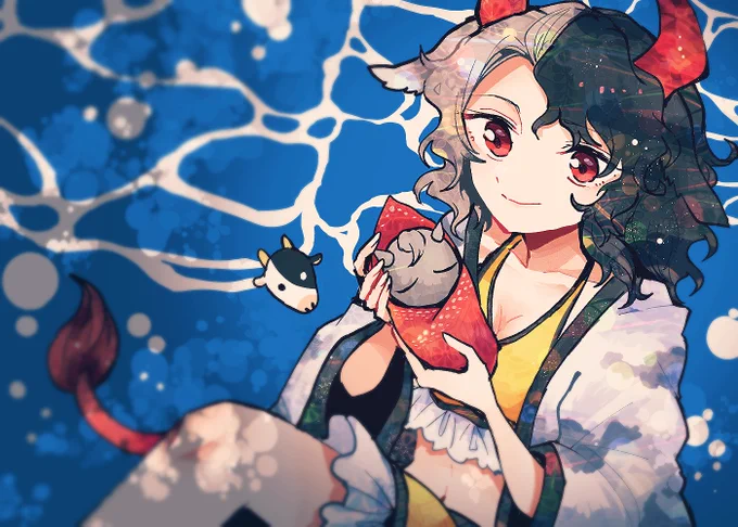 (TH)石の赤子と水中の牛 