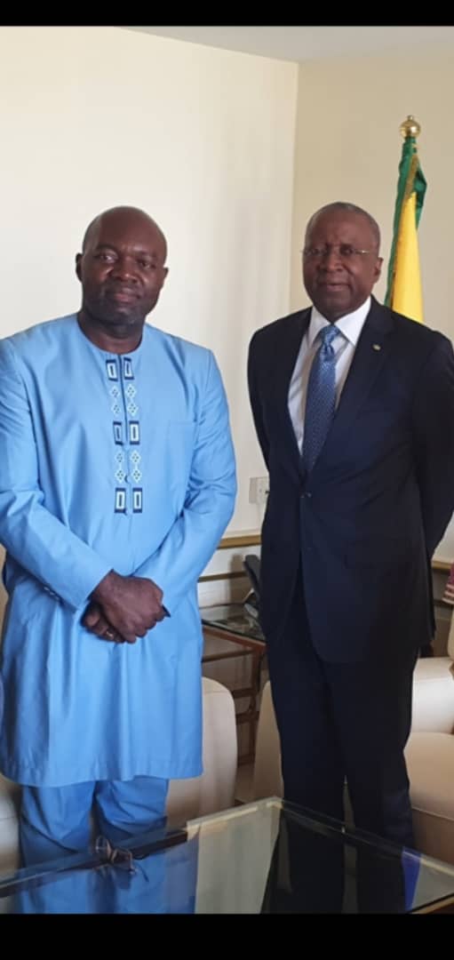 RR_IAI_Abanda's tweet photo. J'ai été reçu par S.E. Charles MBA, nouveau Ministre des Comptes publics Gabonais et ancien PCA de l'IAI pour le feliciter. 
Un ministre de Haut vol, un Grand Homme d'Etat. https://t.co/O21zpG5i0a