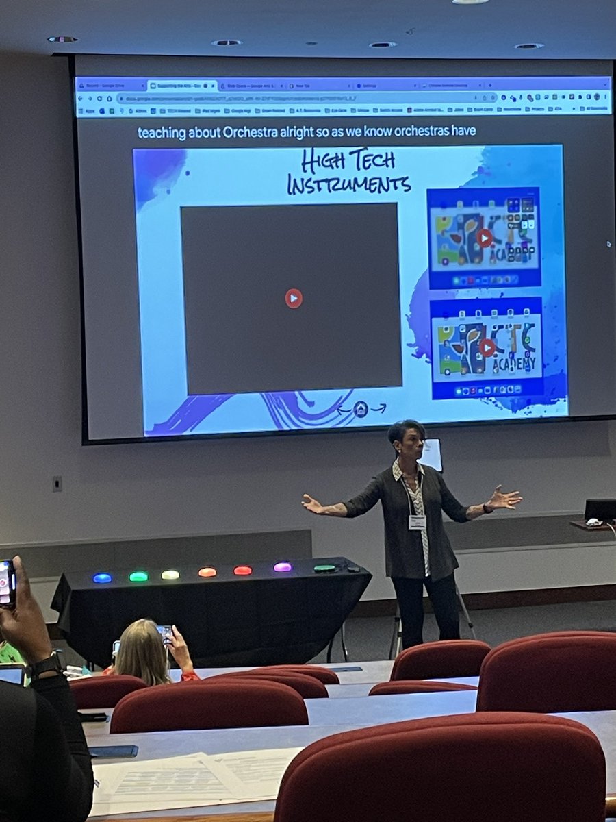 Kicking off Day 2 of the AT Summit with <a href="/jantechnj/">Janet DeSenzo</a> discussing AT supports for Art and Music #at4nj