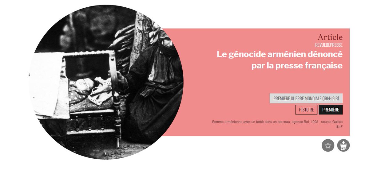 histgeo_edu_num's tweet image. [#Ress_num]
🗞️Le génocide arménien dénoncé par la presse française : une revue de presse @retronews accessible via @LumniEnseignant 

👩‍🏫Classe de #1re 
👉edutheque.retronews.fr/articles/116?t…