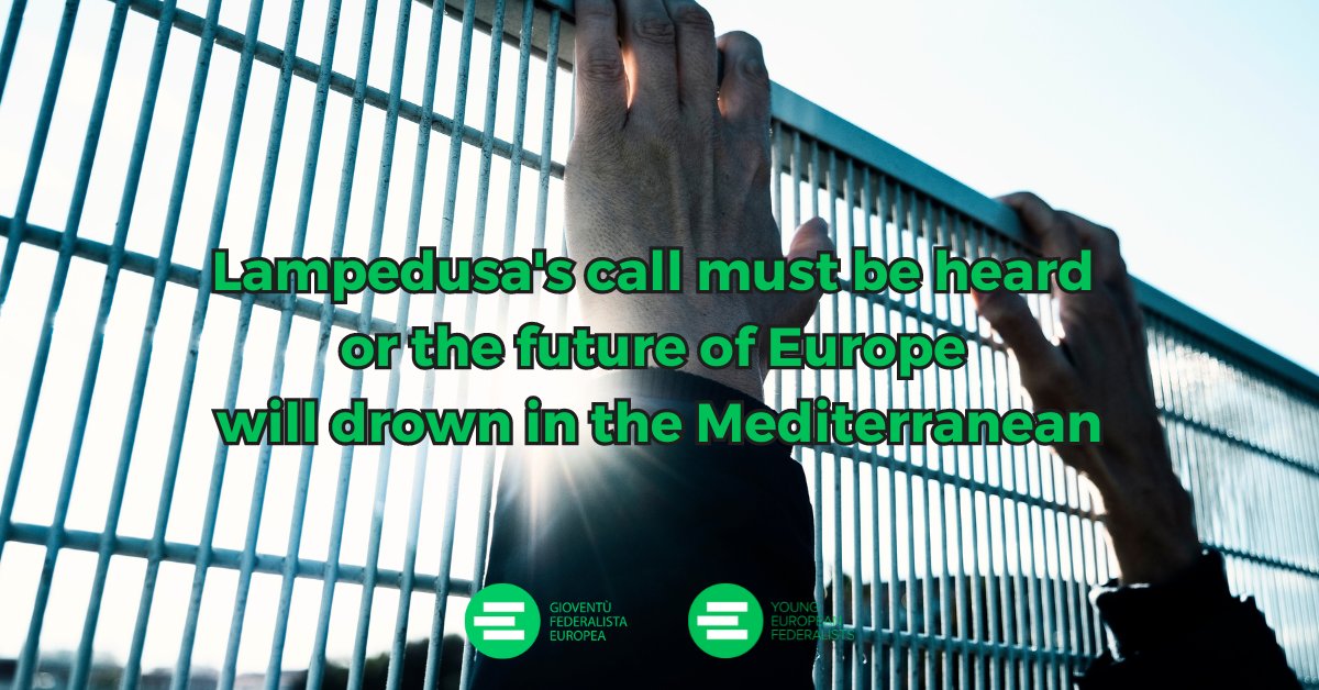 #Lampedusa's call must be heard or the future of #Europe will drown in the #Mediterranean.

👉 Read our joint #PressRelease with <a href="/GFE_JefItaly/">GFE Jef Italy</a> here: jef.eu/news/joint-pre…