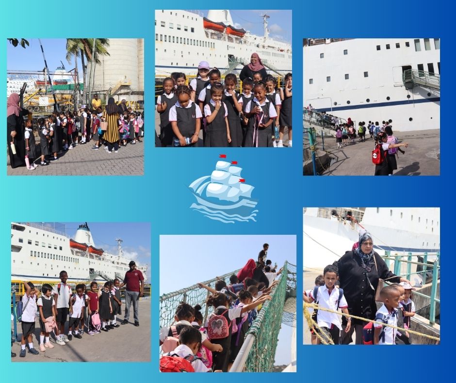 JafferyAcademy's tweet photo. Ready, Steady, Read! The children were full of excitement as they embarked on a journey to a ship with a library inside. It was an amazing experience!

#experiences #floatinglibrary #ship #books #readers #nurseryschool #jafferyacademymombasa https://t.co/jYLf4SLLlt