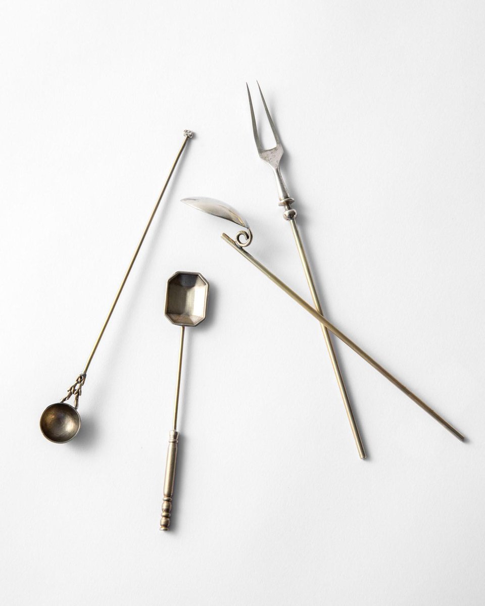 日渓美佐江 真鍮 ナイフ フォーク カトラリー 装飾的ハンドル 日渓
