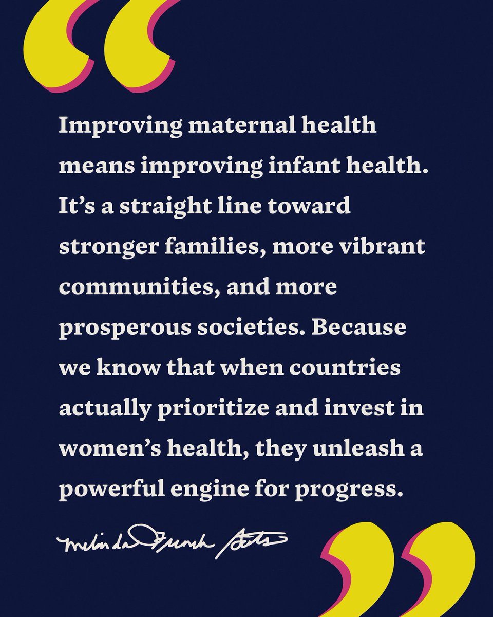 A better future starts with healthy mothers.

Excited to join fellow speakers at #Goalkeepers2030 today to talk about the linkages between women’s health—especially maternal health—and women’s economic power.