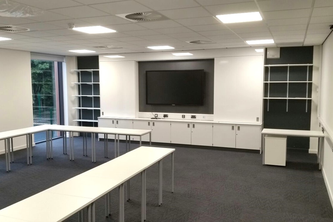 apmgltd's tweet photo. Teaching walls or teachers’ walls? Either way, there's enough storage to make your heart sing. They can be as complex or as simple as you choose. Sliding whiteboards, interactive screens, lockable storage, tray racks, shelving and more – or less! 
https://t.co/8Fs8Me9UIr
#UKmfg https://t.co/ha7KcTgyUk