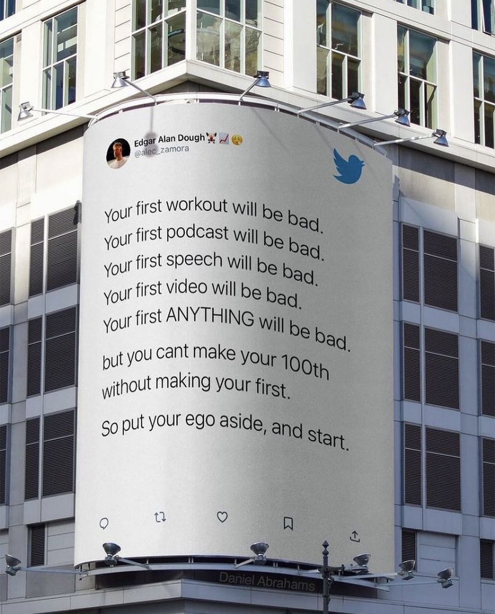 JHawkShoots's tweet photo. This is something we can all relate to.

Just start. 🤘🏻 https://t.co/vXeIaPALmg