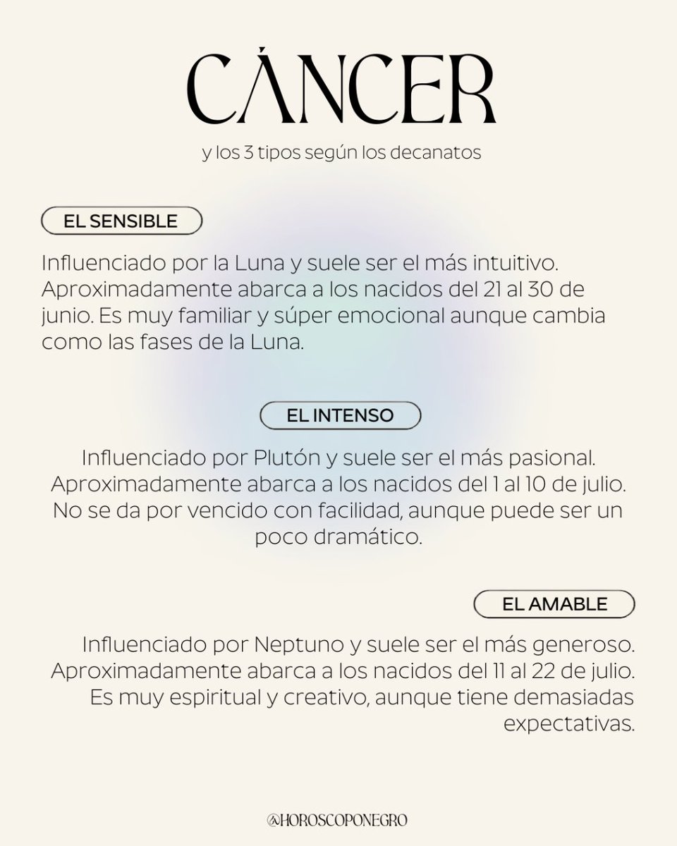 horoscoponegro's tweet photo. Hoy hablamos de los tipos de decanatos dentro de cada signo del Zodiaco 🔮✨ https://t.co/rB2wEjxMa0