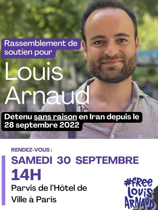 🎗️Soutenons Louis ! Avec l’aide des élus de la mairie de Paris que nous remercions infiniment pour leur appui, sa famille et ses amis organisent un rassemblement sur le Parvis de l’Hôtel de ville le 30 septembre à 14:00. Venez nombreux 🪧Louis a besoin de nous ! #FreeLouisArnaud