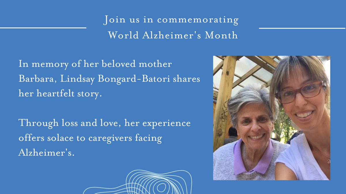 Join us for World Alzheimer's Month! Lindsay Bongard-Batori shares her heartfelt story on #YourComplexBrain #podcast, illuminating the impact of #Alzheimer's and the importance of empathy. Let's spread awareness and compassion together. 

Listen here:  ow.ly/1Bht50PNP4K