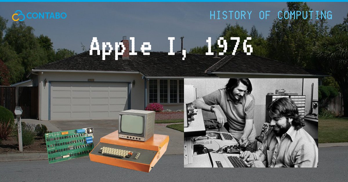 ContaboCom's tweet image. In this garage, Steve Jobs and Steve Wozniak sparked the tech revolution, giving birth to Apple I 🍎
Fun Fact: Apple I debuted on April Fools' Day in 1976, funded by selling Jobs' VW van and Wozniak's HP calculator. Just from that, a tech empire emerged 🖥️🌐
#HistoryofComputing