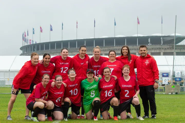 SpecialOlympics's tweet photo. "I think the progress is unreal."

In 2007 Amanda Manzardo was the only female athlete on an all-male Canadian soccer team at the Special Olympics World Games. Then she won bronze with an all-female team at @SOWG_Berlin2023 ▶️ https://t.co/o0GtBJmJQx #InclusionRevolution https://t.co/TZWjhtMqT3