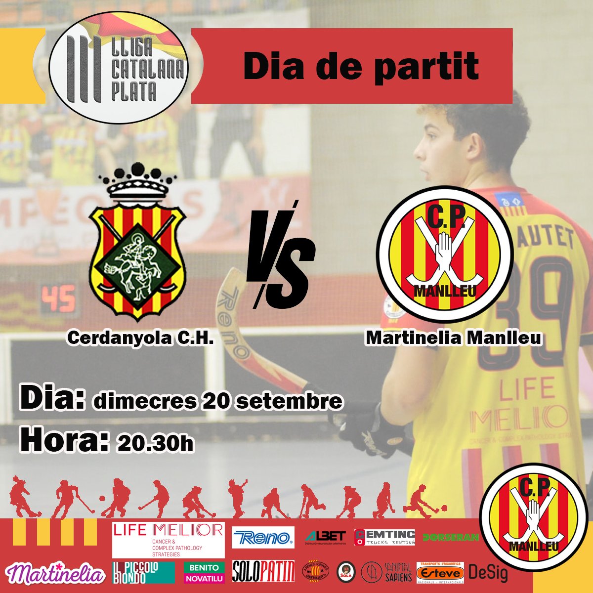 Dia a partit!

Avui segon partit de la LLiga Catalana Plata!

Canyaaaaa!