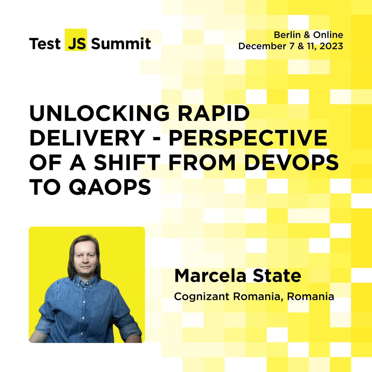 😉How can we accelerate software delivery without sacrificing quality? Join the presentation by <a href="/pensacolla/">Marcela State</a> and you’ll find out why QA and Ops have a complimentary mindset.  

Learn more: testjssummit.com