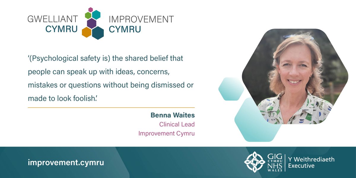 NHSWales_PI's tweet photo. 2/2 Want to know why Psychological Safety is more than just a hot topic and why it’s a pivotal element of the culture change the #SafeCareCollaborative is working to achieve across #NHSWales?

Read the blog recently published by @BennaWaites.
 ➡️https://t.co/1pcyAvC0vL https://t.co/iFlI3t6ep6