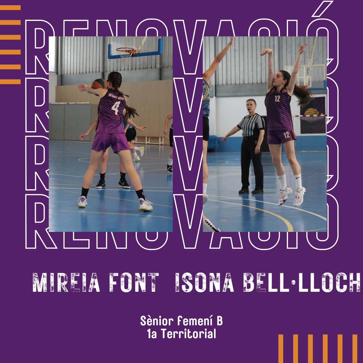 cbsantgregori's tweet image. Seguim amb les renovacions!🤩

En aquesta ocasió, us presentem les renovacions del sènior femení B!🏀

Molta sort aquesta temporada!🔥

Som-hi!💜🖤

#CBSantGregori #bàsquet #caliu #valldellemena #invertirenelterritori #invertirenelpresent
#cbsantgregorivalldellemena