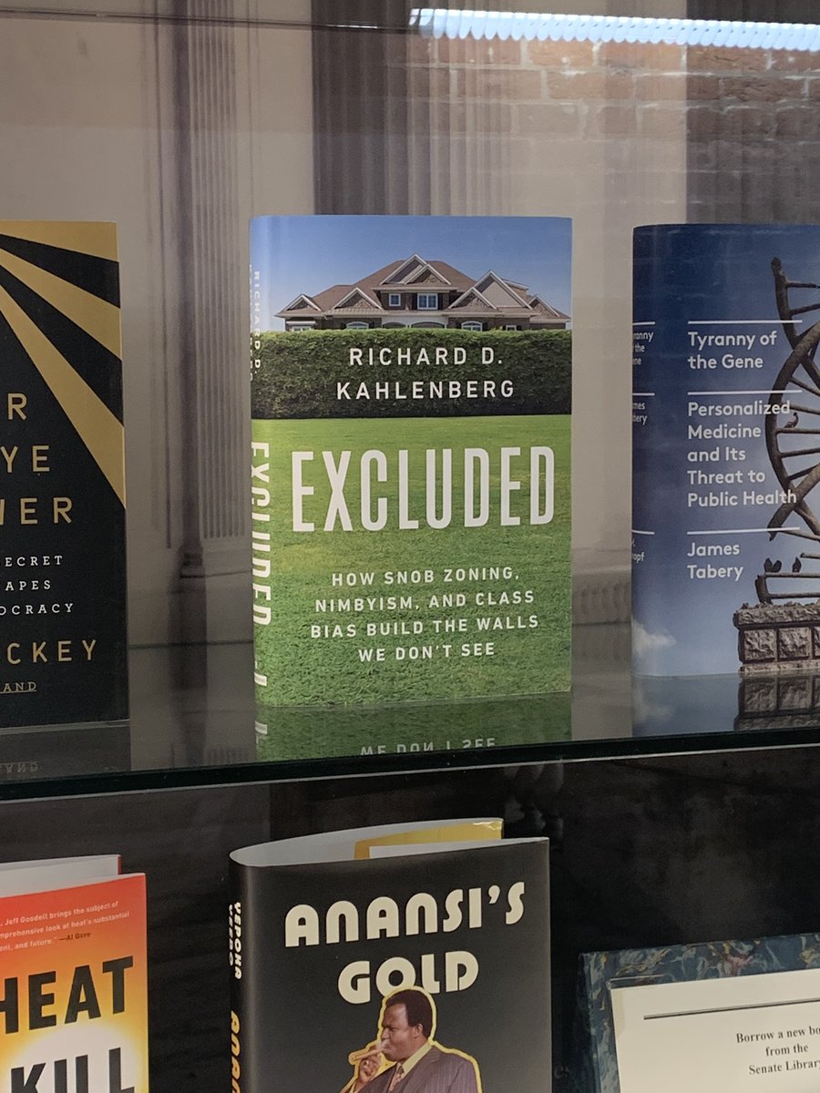 Members of <a href="/APA_Planning/">American Planning Association</a> are on Capitol Hill today, advocating for change to help with housing supply and affordability. Caught a glimpse of suggested reading at the Senate Library and saw some good planning related suggestions…among general good reads!