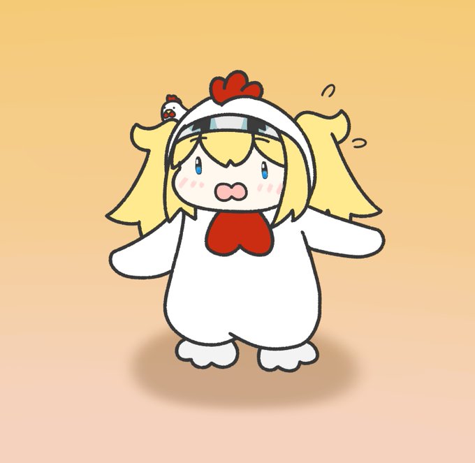 「blonde hair chicken」 illustration images(Latest)