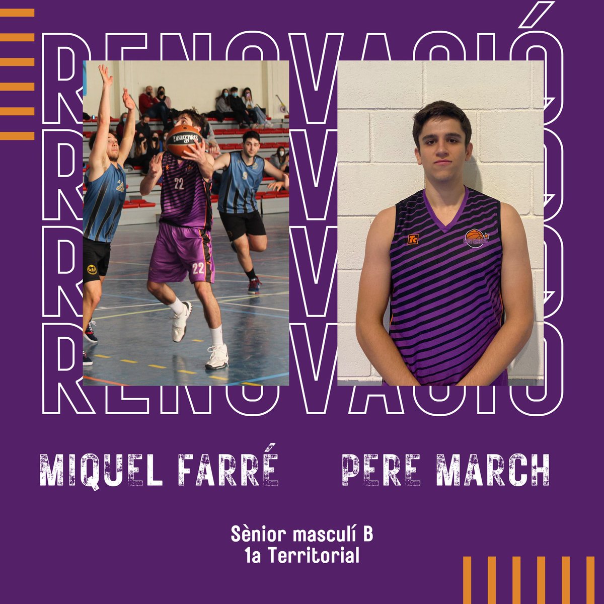 cbsantgregori's tweet image. Seguim amb les renovacions!🤩

En aquesta ocasió, us presentem les renovacions del sènior masculí B!🏀

Molta sort aquesta temporada!🔥

Som-hi!💜🖤

#CBSantGregori #bàsquet #caliu #valldellemena #invertirenelterritori #invertirenelpresent #cbsantgregorivalldellemena