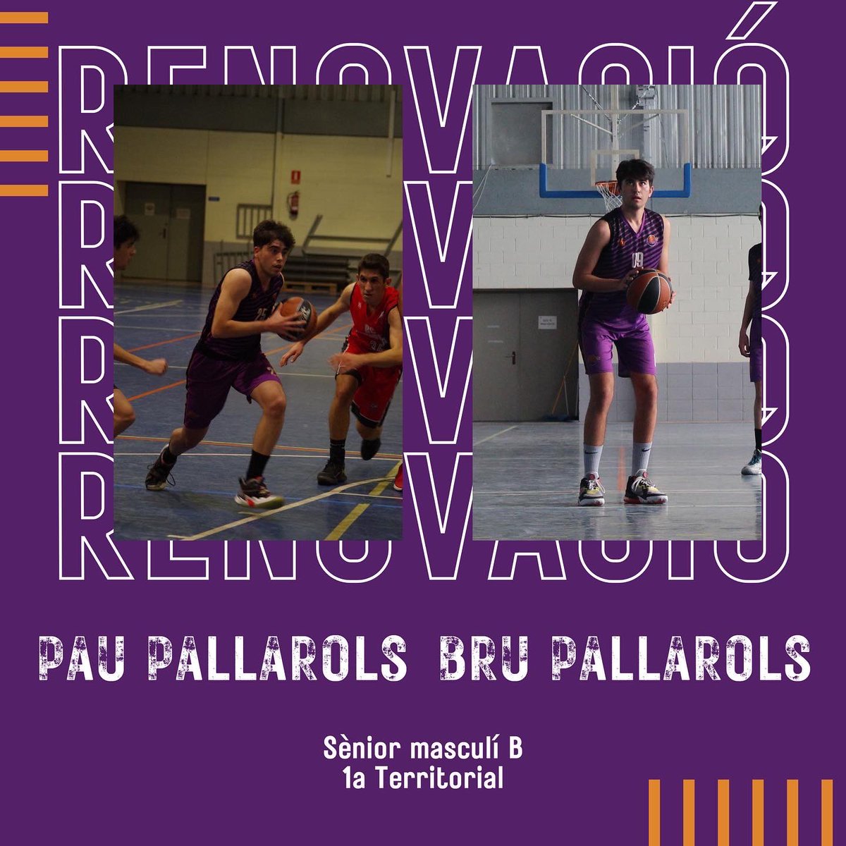 cbsantgregori's tweet image. Seguim amb les renovacions!🤩

En aquesta ocasió, us presentem les renovacions del sènior masculí B!🏀

Molta sort aquesta temporada!🔥

Som-hi!💜🖤

#CBSantGregori #bàsquet #caliu #valldellemena #invertirenelterritori #invertirenelpresent #cbsantgregorivalldellemena
