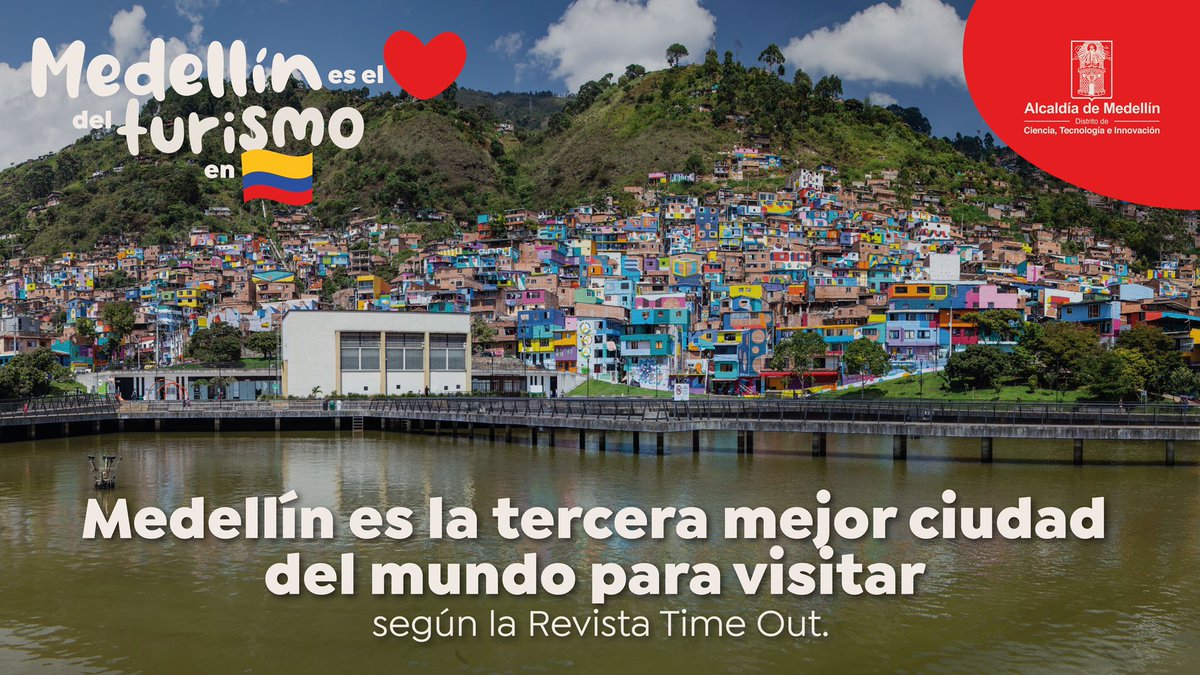 QuinteroCalle's tweet photo. #MedellínEsElCorazón del turismo en Colombia y la tercera mejor ciudad del mundo para visitar. https://t.co/aHSnDHXbyy