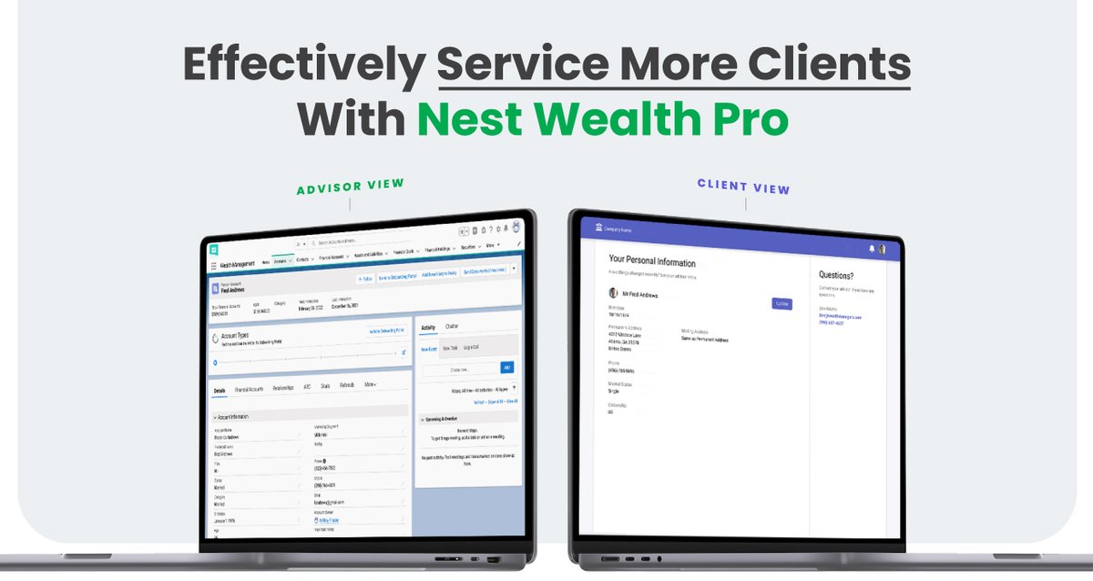 Effectively service more clients with Nest Wealth Pro by reducing account opening times &amp; errors, implementing automated workflows that mimic your current operations, and minimizing regulatory risk with built-in compliance roles. Book a demo now: nestwealth.com/demo/ #fintech