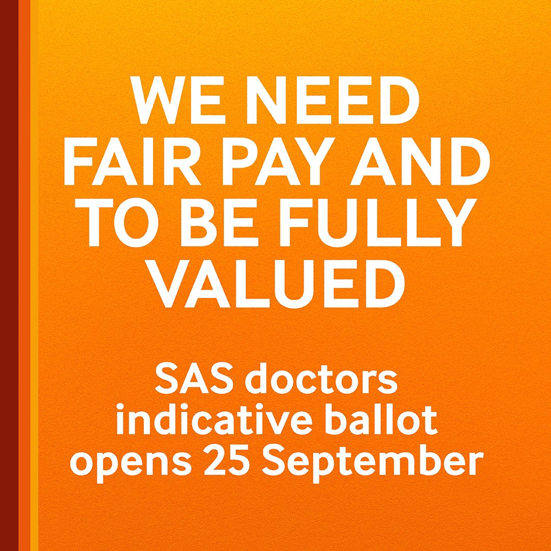 🧵1/2 Despite holding talks with the Government and giving them a clear deadline to present us with an acceptable offer we could put to SAS doctors, we have received no such offer. We now have no option but to move to an indicative ballot on strike action: bma.org.uk/pay-and-contra…