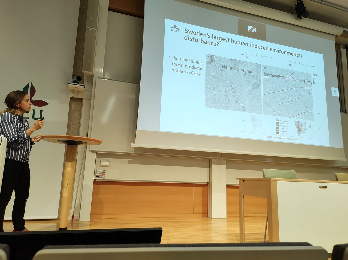 We had a busy second round of talks, covering hydrology, long-term trends, digital landscapes, below the surface, restoration and forest management. Thank you all for the instigating insights!
 @William_Lidberg <a href="/AgrenAnneli/">Anneli Ågren</a> <a href="/JohannesLarson/">Johannes Larson</a> <a href="/emhasselquist/">𝙴𝚕𝚒𝚣𝚊 𝙼𝚊𝚑𝚎𝚛 𝙷𝚊𝚜𝚜𝚎𝚕𝚚𝚞𝚒𝚜𝚝</a> 

#Krycklan2023