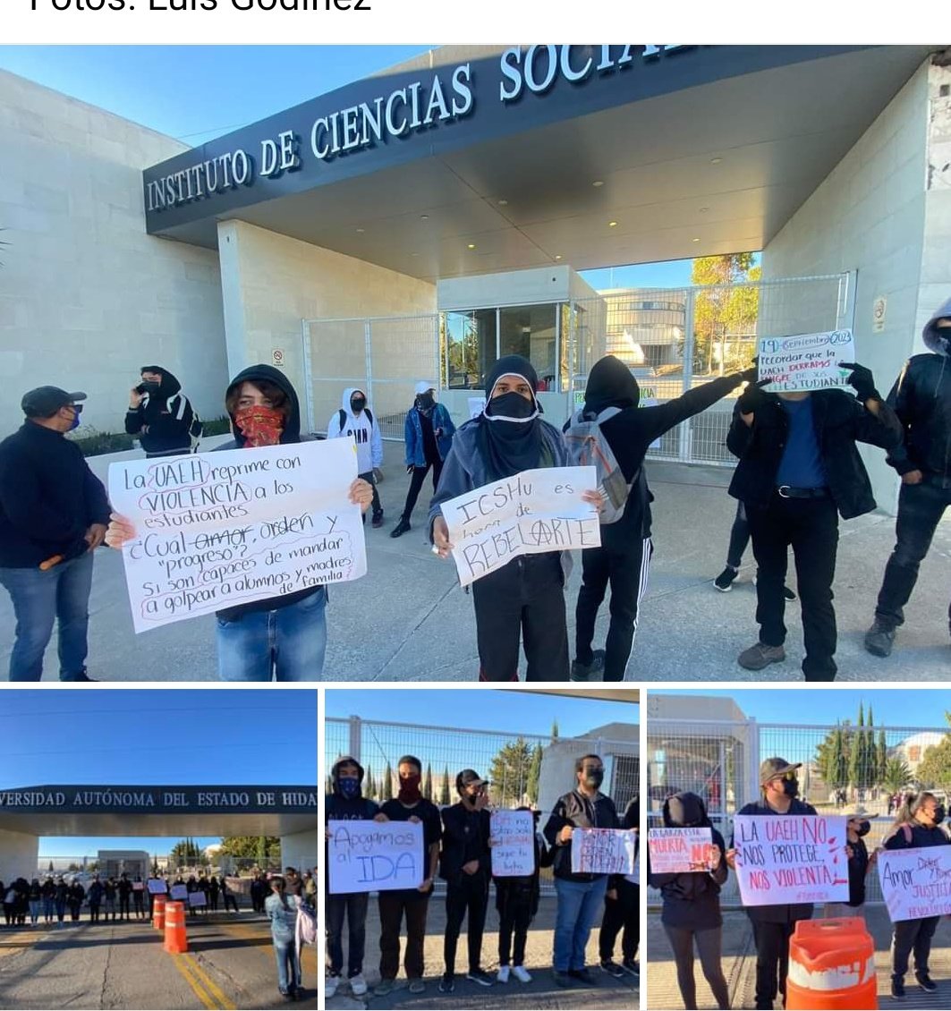 dalienigenaa's tweet photo. ICEA, ICBI, ICSA, ICSHU, SE PRONUNCIAN EN APOYO  A LOS ESTUDIANTES DEL IDA. LOS ESTUDIANTES LUCHAN POR SUS DERECHOS, LOS ESTUDIANTES NO LE TIENEN MIEDO A LA REPRESIÓN DE LA UNIVERSIDAD #UAEH ¿YA VAS A ESCUCHAR? https://t.co/WGdS8Zio0m
