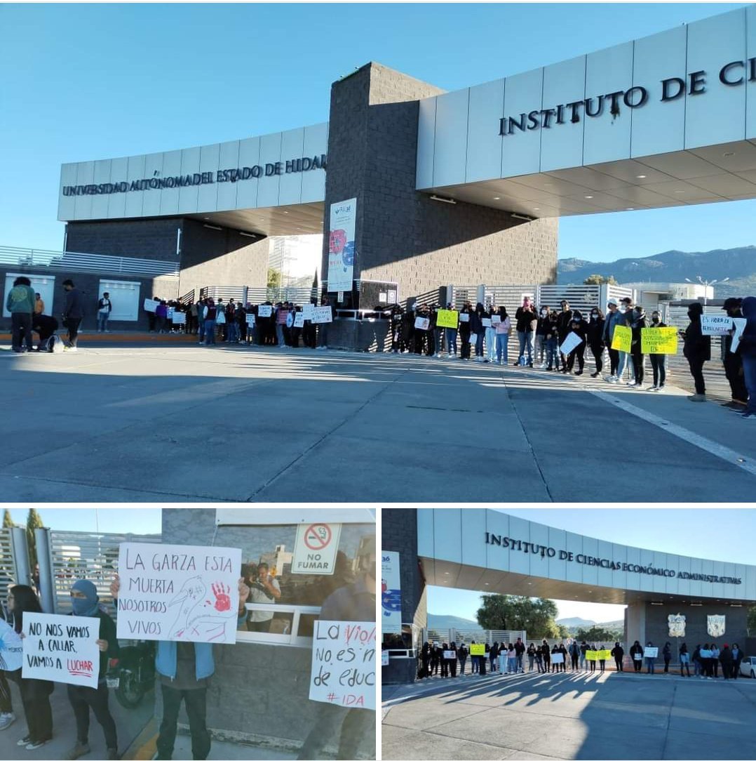 dalienigenaa's tweet photo. ICEA, ICBI, ICSA, ICSHU, SE PRONUNCIAN EN APOYO  A LOS ESTUDIANTES DEL IDA. LOS ESTUDIANTES LUCHAN POR SUS DERECHOS, LOS ESTUDIANTES NO LE TIENEN MIEDO A LA REPRESIÓN DE LA UNIVERSIDAD #UAEH ¿YA VAS A ESCUCHAR? https://t.co/WGdS8Zio0m