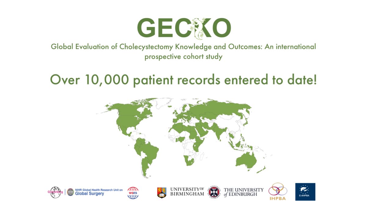 gecko_study's tweet photo. #Globalsurg4 @gecko_study has now recruited >1️⃣0️⃣ 0️⃣0️⃣0️⃣ patients across 643 🏥 from 90 countries 🌍

With another 4 data collection periods to go from next week, there is still time to join! 🗓️

Register your hospital here: https://t.co/g2gCEXFsmD https://t.co/wJutwTNvvX