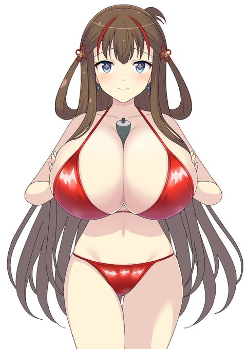 > poruporu様の画風好きです!

お題ですが、ここ暫く続いている巻物挟みシリーズがとても好みのシチュとポーズなの… https://t.co/JowWCQbkTp

お題絵～。
少しでも気に入っていただける点があれば何よりです!! 