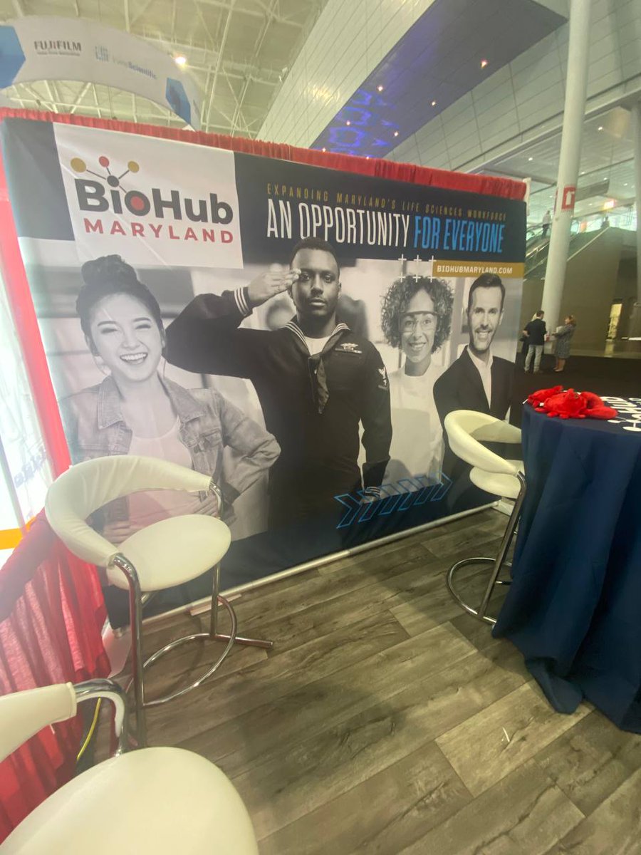 BioHubMaryland's tweet photo. #GreatStart to BioHub Maryland's #BiotechWeekBoston 🤝

We've had an excellent time connecting with some great minds 🧠

We're back again TODAY so make sure to visit us at booth #421 to meet the team and learn more about how we are expanding Maryland’s #lifesciences workforce! https://t.co/NbP2437vDb