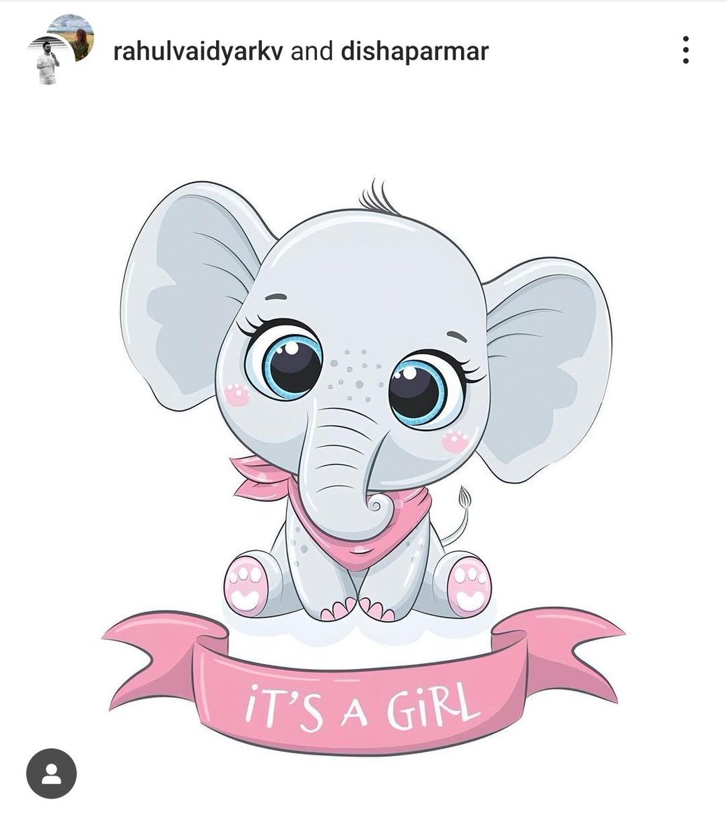 It's a girl @rahulvaidya23 n @disha11parmar blessed with a baby girl Blessings to d baby n wishing d mother good health ❤️❤️🧿🥹🥰💞 #RahulVaidya #DishaParmar Such a beautiful news on d auspicious day of Ganpati Ganpati Bappa Morya 🙏🧿