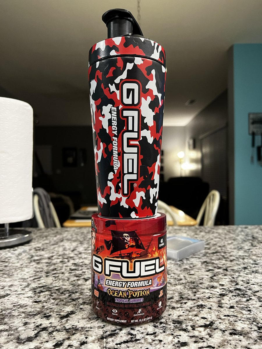 MrJenkins50's tweet photo. Had to mix up some @GFuelEnergy #OceanPotion this morning to get me in motion. Scoop and a half this morning. Need that extra energy today. To me, it tastes like the butterfly gummies you can get at @BuceesUSA. Very good. 8/10 #GFUELED #GFUEL #GFUEL4Life https://t.co/vCeZ3cQUkS
