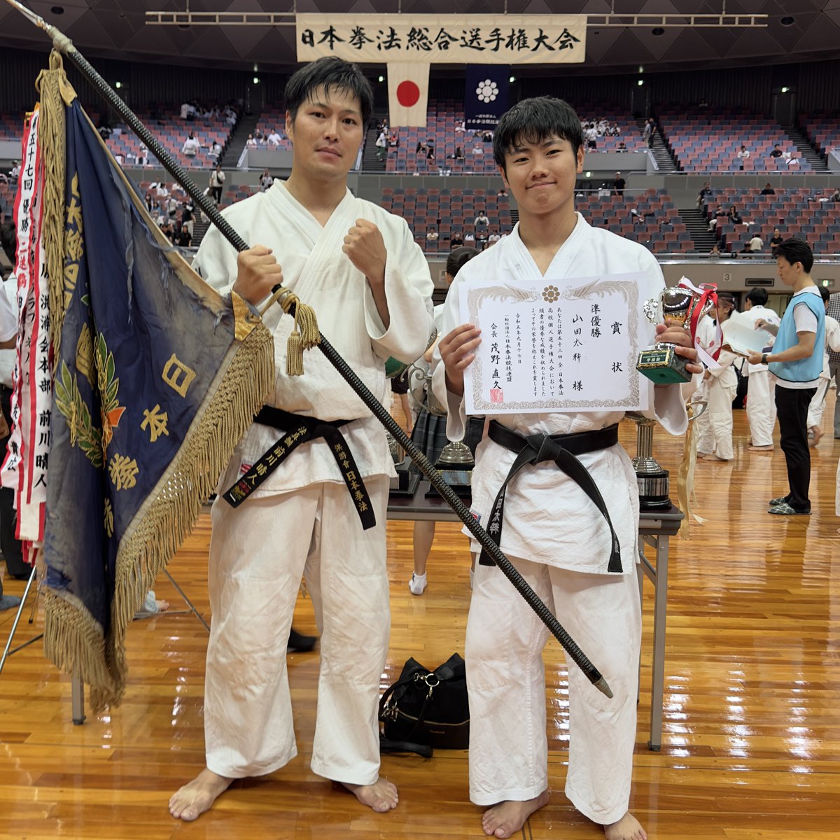 matsuxaki's tweet photo. 大切なのは、
あきらめねぇど根性だ
#IPPON
#面突き
#ヤマダタイキ
#総合2023
#日本拳法2023
#全国準優勝3回
#高校生拳士2023
#TvsT
#マエカワハルト
#世界一
#日本一
#掴め
#ただひとつの栄光 https://t.co/ksUkOoSuLx