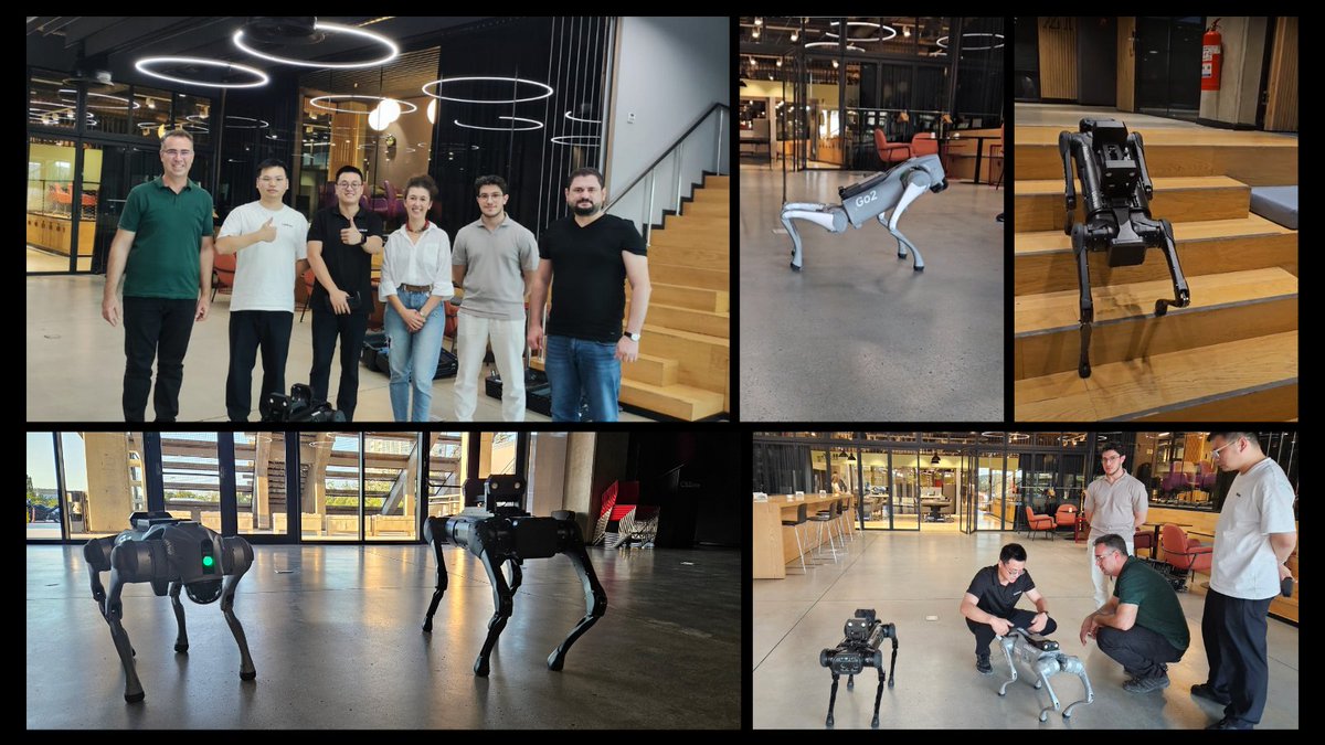 robolaunch (@robolaunch) on Twitter photo 🤝 Yesterday, we had a fantastic meeting with #UnitreeRobotics! We introduced <a href="/robolaunch/">robolaunch</a> and saw their #GO2 and #AlienGO robots live. 🤖✨ We're exploring a promising partnership that could redefine the future of #cloud and #robotics. Stay tuned for updates on our journey! 🚀 🤝 Yesterday, we had a fantastic meeting with #UnitreeRobotics! We introduced <a href="/robolaunch/">robolaunch</a> and saw their #GO2 and #AlienGO robots live. 🤖✨ We're exploring a promising partnership that could redefine the future of #cloud and #robotics. Stay tuned for updates on our journey! 🚀