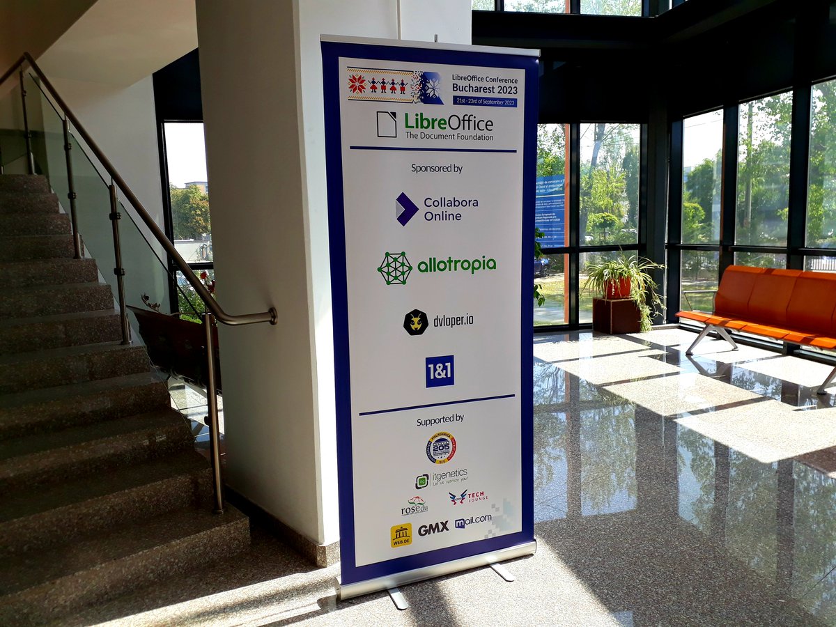 One day to go, and the #LibreOffice Conference 2023 in Bucharest begins! conference.libreoffice.org/2023/