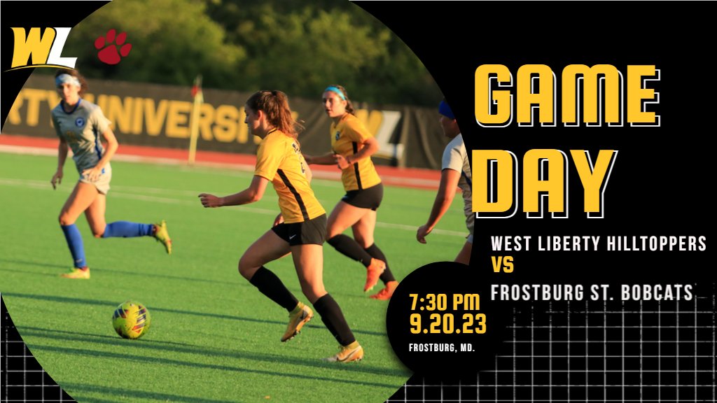 GAMEDAY‼️

<a href="/WLU_WSoccer/">WLU Women's Soccer</a> at (RV) Frostburg State

📅 - 9.20.2023
⏰ - 7:30 P.M.
📄 - hilltoppersports.com/news/2023/9/19…
🎥 - mountaineast.tv/frostburg/
📊 - frostburgsports.com/sidearmstats/w…
🏟️ - Frostburg, Md. (Bobcat Stadium)

#GoWLU | #TopperNation