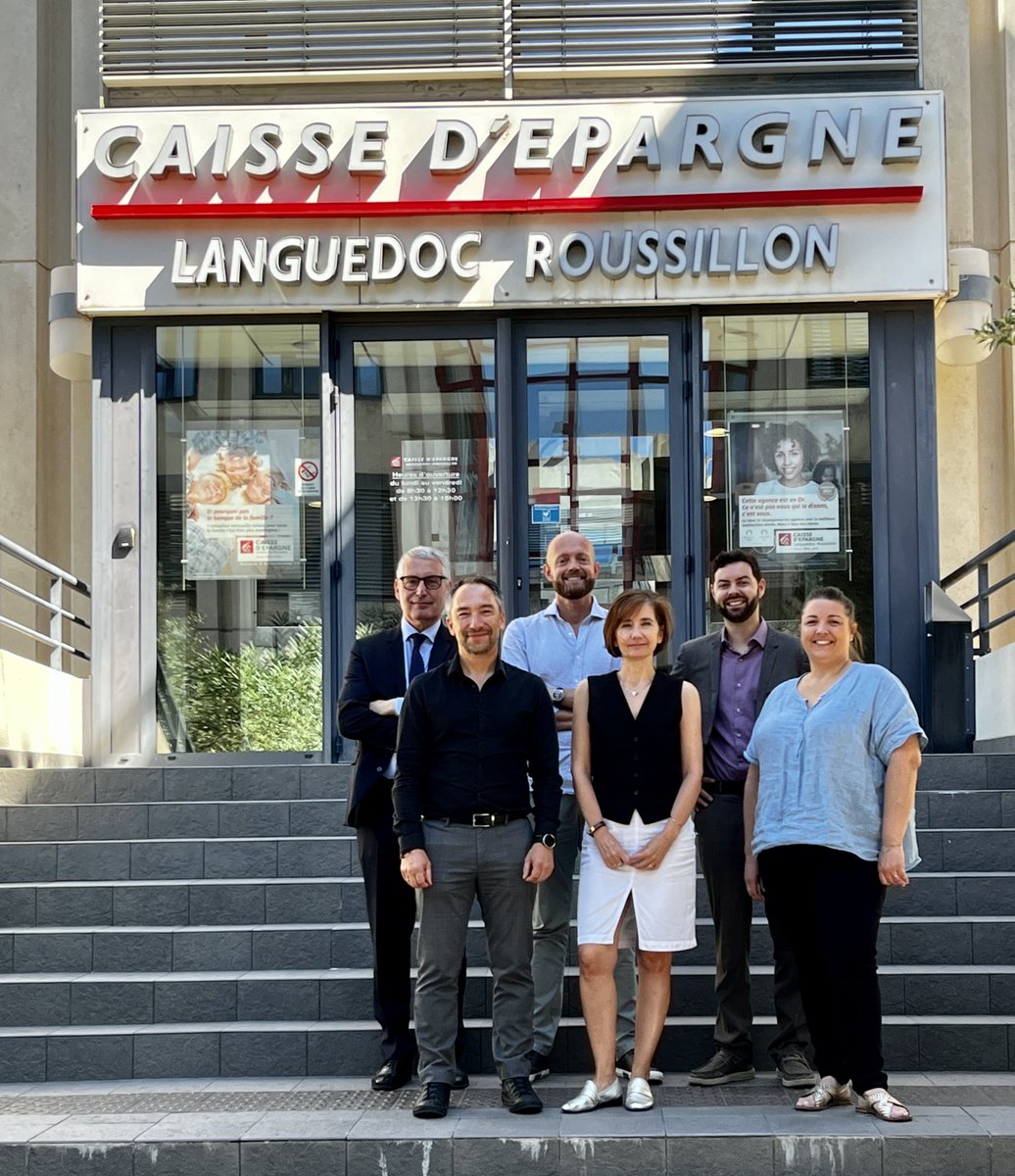 .@CouletAlexandre, président de Leader Occitanie, @Julien_Feja, trésorier et Elise Le Roy, secrétaire générale, participaient hier au club affaires de la @CaissepargneLR aux côtés de Nathalie Bulckaert-Grégoire, membre du directoire CELR, Philippe DUBOIS-DAUPHIN, directeur du…